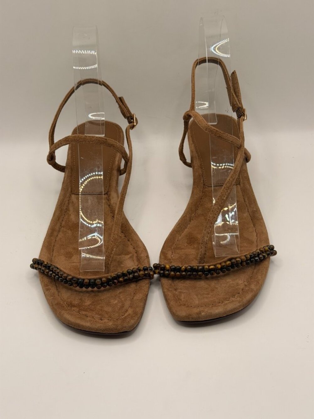 Madewell Women's Maycie Brown Beads Strappy Sandals Sz 8 - Picture 2 of 9